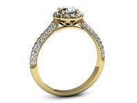 Złoty Pierścionek zaręczynowy z diamentami złoto promocja - 2345skwpro- 2
