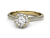Złoty Pierścionek zaręczynowy z diamentami złoto promocja - 2345skwpro- 3