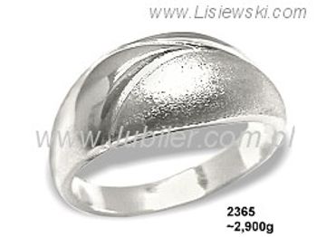 Pierścionek srebrny cyrkonie - 2365ag - 1