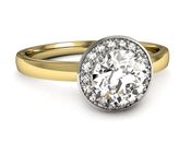 Pierścionek zaręczynowy z diamentami - 2517skwpro - 3