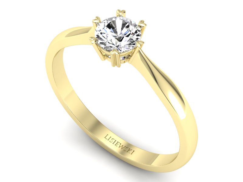 Pierścionek zaręczynowy z szafirem promocja - 2524skwpro — zdjęcie 3