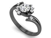 Pierścionek zaręczynowy z diamentami promocja - 2556skwpro - 3