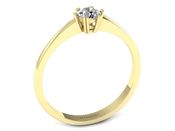 Złoty pierścionek z diamentem promocja - 2575skwpro - 2