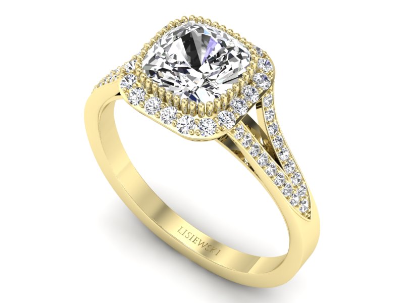 Pierścionek z Diamentem - Symfonia Blasku - 2588skwx — zdjęcie 3