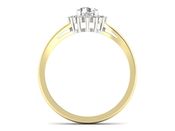 Złoty pierścionek z diamentami promocja - 2615skwpro - 2