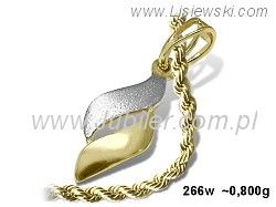 Złoty wisiorek zawieszka z żółtego złota próby 585 - 266w