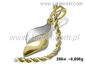 Złoty wisiorek zawieszka z żółtego złota próby 585 - 266w - 1