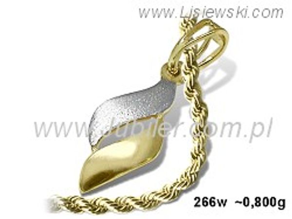 Złoty wisiorek zawieszka z żółtego złota próby 585 - 266w