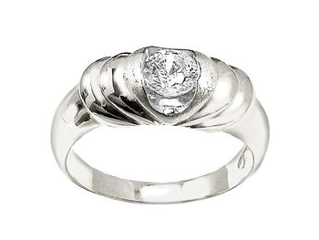 Pierścionek srebrny z cyrkonią biżuteria srebro - 2730ag - 1