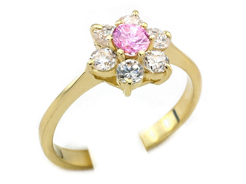 Złoty pierścionek z cyrkoniami - 2739r_2_6_p