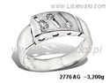 Pierścionek srebrny z cyrkoniami biżuteria srebrna - 2776ag