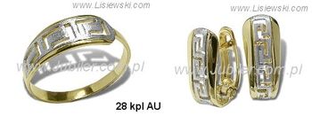 Komplet biżuterii żółte złoto 585 - 28kplau - 1