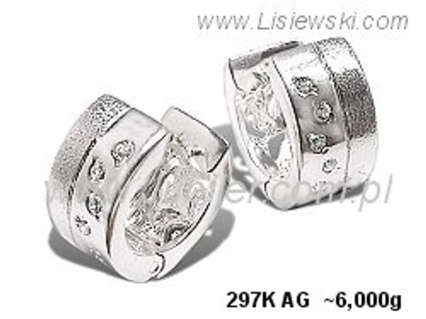 Kolczyki srebrne z cyrkoniami biżuteria srebrna 925 - 297kag
