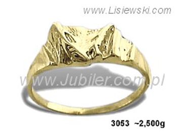 Złoty Pierścionek żółte złoto próby 585 - 3053 - 1