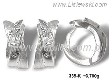 Kolczyki srebrne z cyrkoniami biżuteria srebrna 925 - 339k - 1
