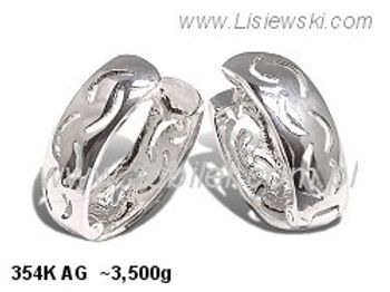 Kolczyki srebrne cyrkonie biżuteria srebro 925 - 354kag - 1