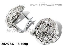 Kolczyki srebrne biżuteria srebrna próby 925 - 382kag - 1