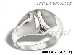 Pierścionek srebrny biżuteria srebrna próby 925 - 4003ag - 1