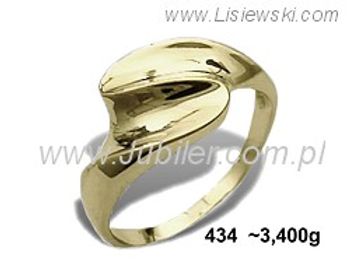 Złoty Pierścionek żółte złoto próby 585 - 434 - 1