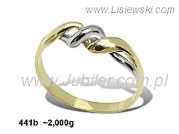 Złoty pierścionek próba 585 - 441b - 1