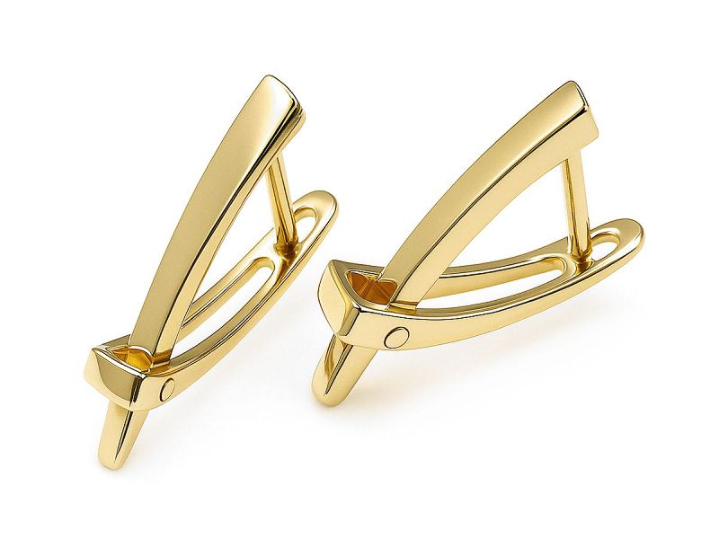 Złote kolczyki żółte złoto - 491k