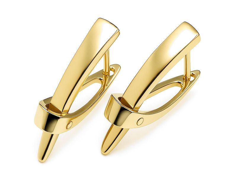 Złote kolczyki żółte złoto - 494k