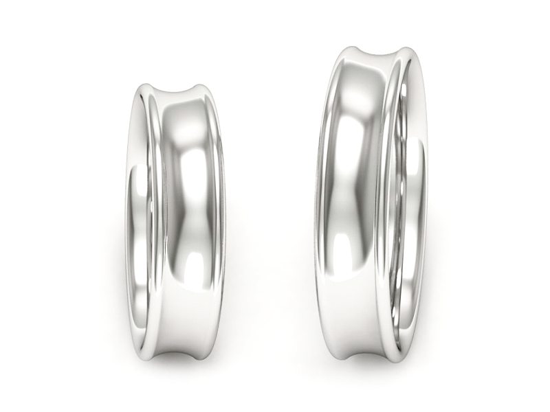 Obrączki białe złoto obrączki klasyczne - 50145221b