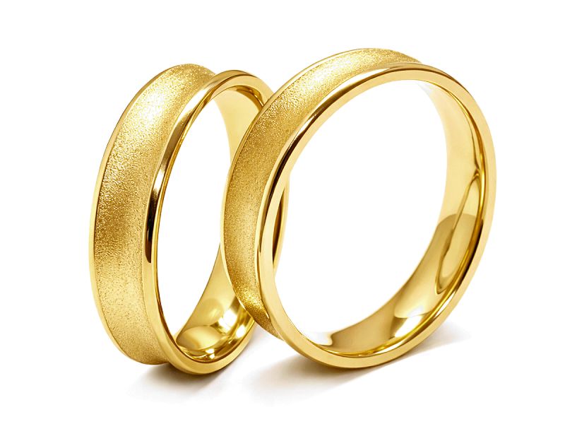 Obrączki ślubne żółte złoto obrączki klasyczne - 50150221_z