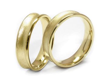 Obrączki ślubne żółte złoto obrączki klasyczne - 50150221_z - 1