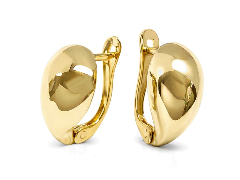 Złote kolczyki w klasycznym stylu - 517