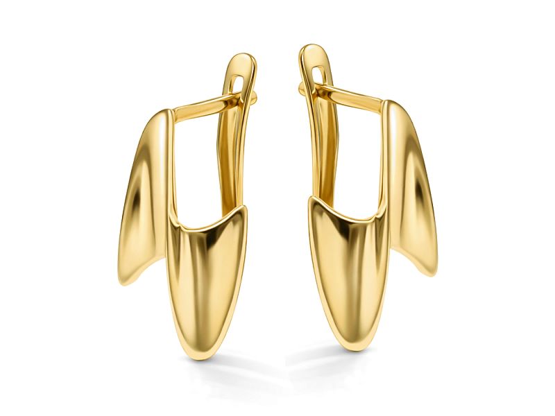 Złote kolczyki żółte złoto - 565