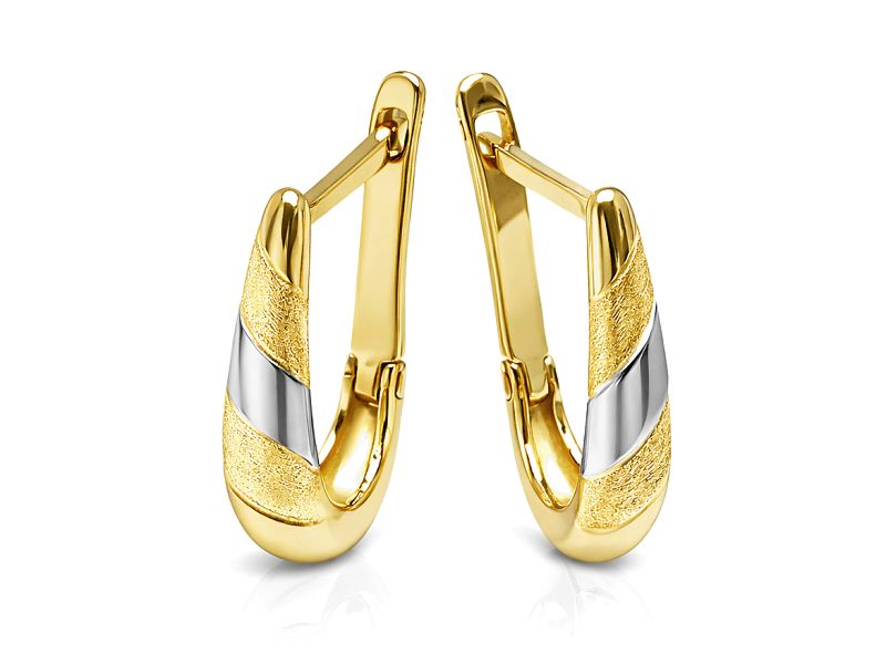 Złote kolczyki z żółtego złota - 599