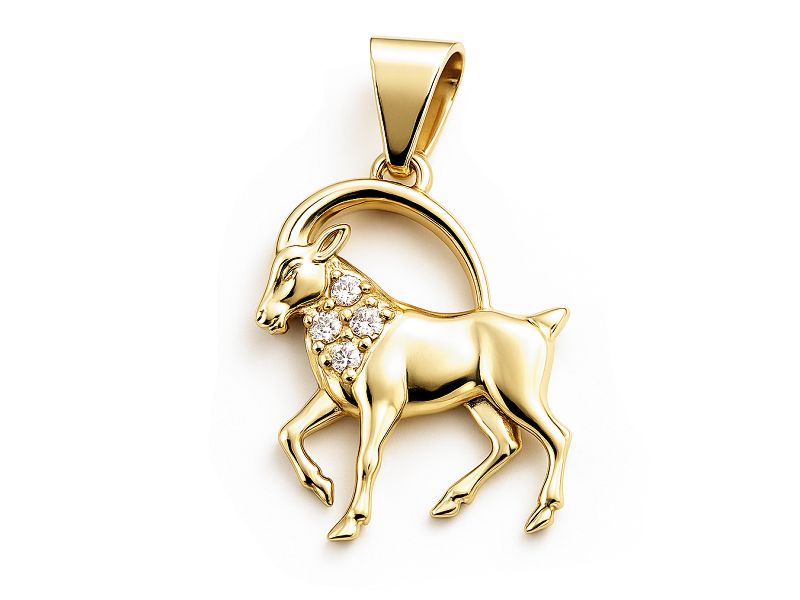 Zawieszka z brylantami - 5w_koziorozec_br