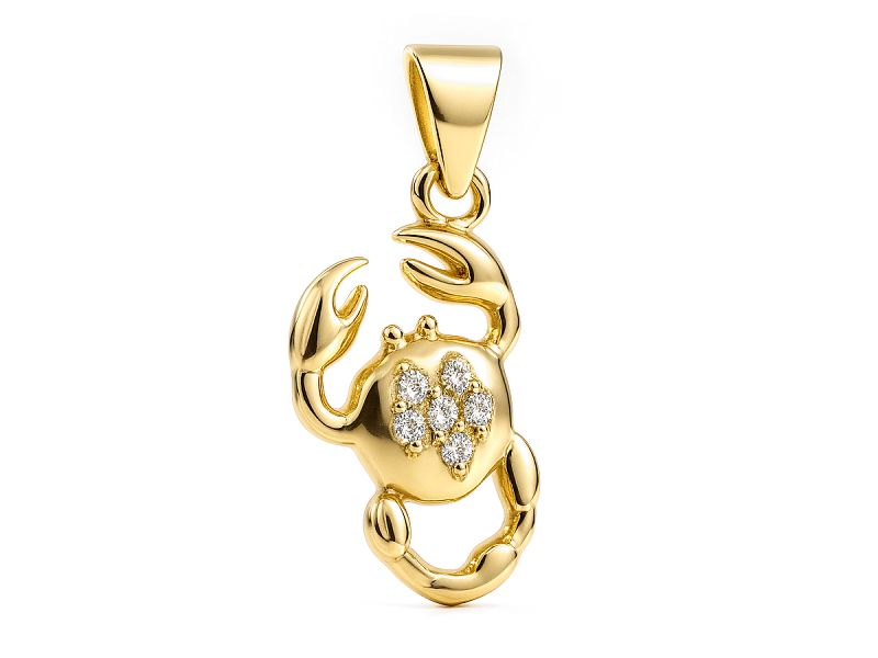 Złota zawieszka z brylantami - 5w_skorpion_br