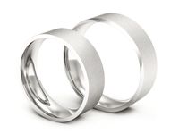 Obrączki ślubne białe złoto obrączki klasyczne 585 - 60155T38bms- 3