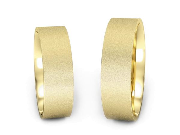 Obrączki ślubne żółte złoto obrączki klasyczne próba 585 - 60155T38zms- 1