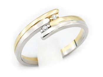Pierścionek zaręczynowy z brylantami złoto 585 - 639bbr_SI_H - 1
