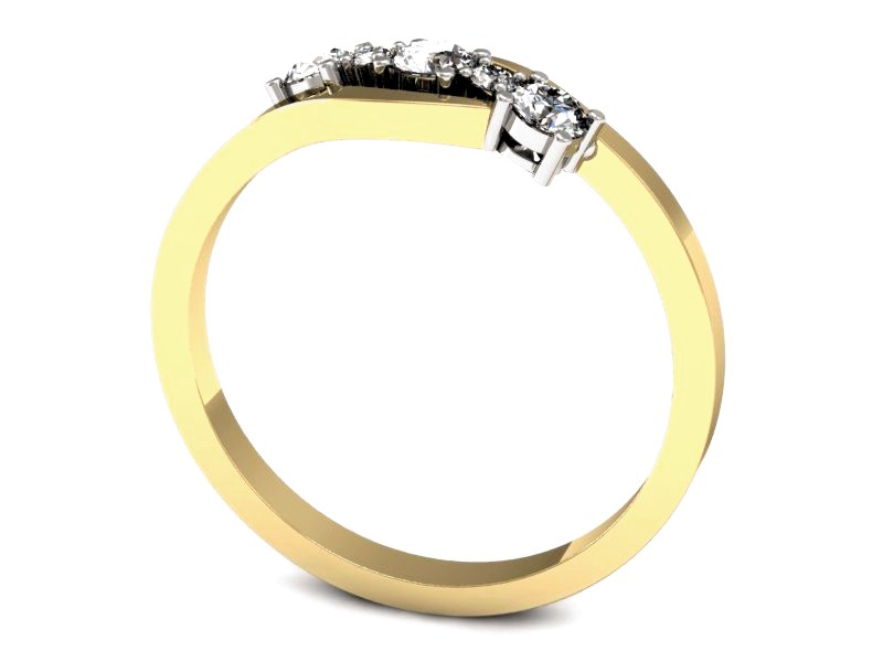 Pierścionek z brylantami - 664zbz — zdjęcie 3