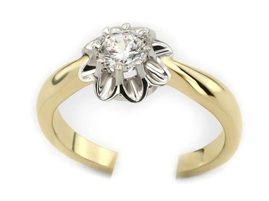 Pierścionek z diamentem - 665bbr_P_I