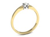Złoty pierścionek z diamentem złoto próba 585 - 673bzb - 3