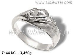 Pierścionek srebrny biżuteria srebrna próby 925 - 7144ag - 1