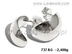 Kolczyki srebrne biżuteria srebrna próby 925 - 737ag