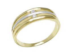 Złoty Pierścionek zaręczynowy z brylantami - 7416br_si_H