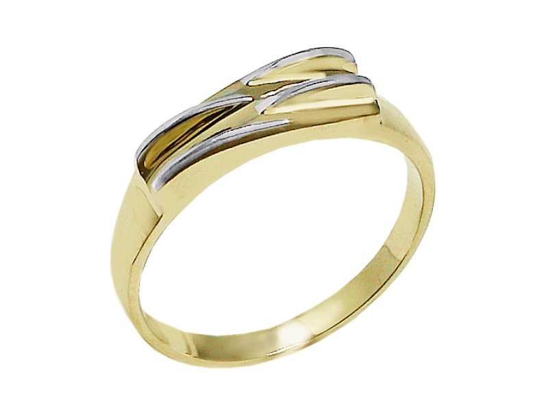 Złoty pierścionek żółte złoto - 7424