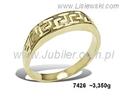 Złoty Pierścionek żółte złoto próby 585 - 7426