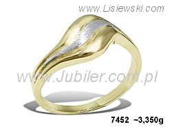 Złoty Pierścionek żółte złoto próba 585 - 7452 - 1