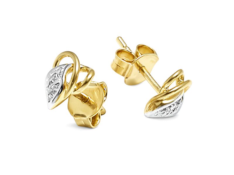 Złote kolczyki z żółtego złota - 761