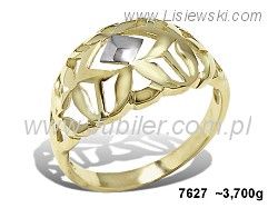 Złoty Pierścionek żółte złoto próba 585 - 7627