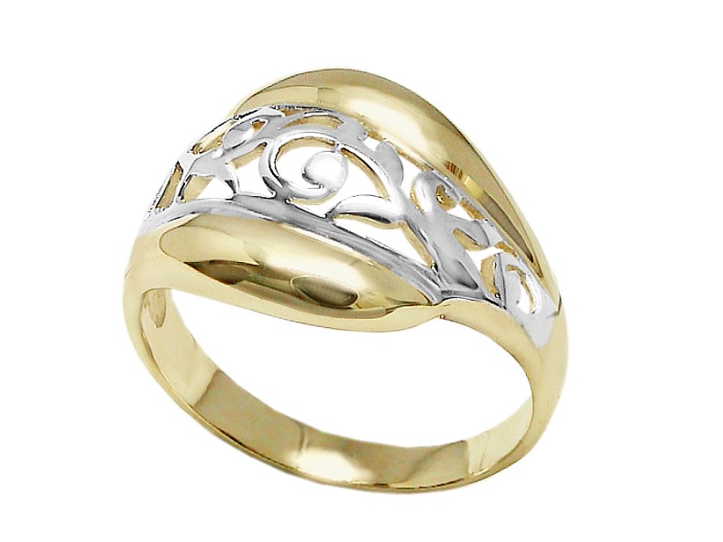 Złoty pierścionek - 7639