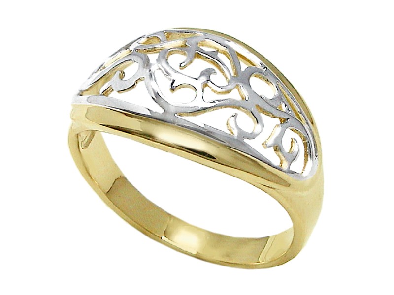 Złoty pierścionek - 7658